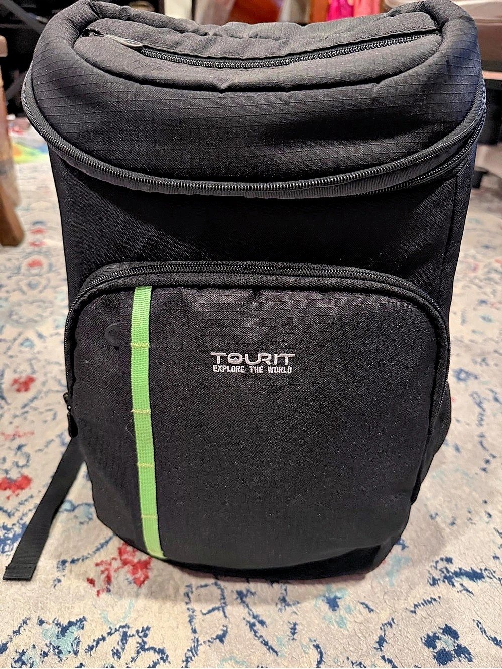 TOURIT 30 Cans Lightweight Insulated Cooler Backpack Insulated Backpack in Black